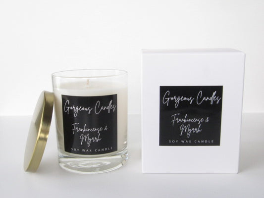 Gorgeous Candles: Glass Jar - Frankincense & Myrrh