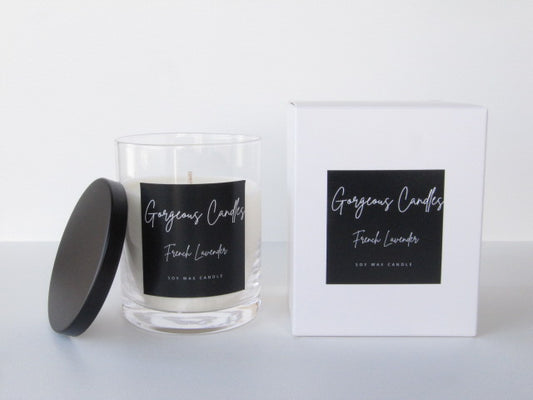 Gorgeous Candles: Glass Jar - French Lavender
