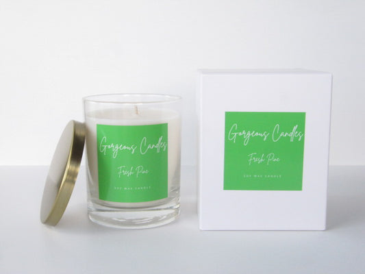 Gorgeous Candles: Glass Jar - Fresh Pine