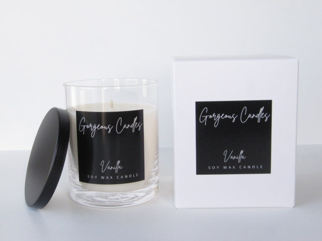 Gorgeous Candles: Glass Jar - Vanilla