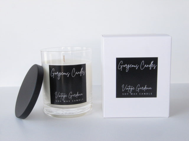 Gorgeous Candles: Glass Jar - Vintage Gardenia