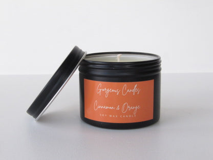 Gorgeous Candles: Travel Tins - Cinnamon & Orange
