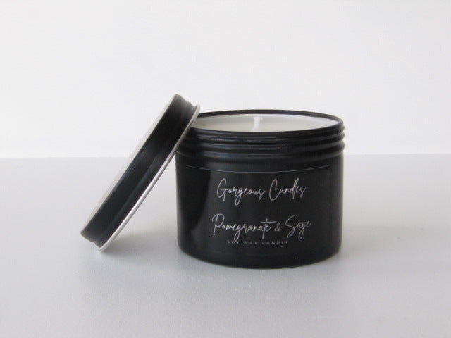 Gorgeous Candles: Travel Tins - Pomegranate & Sage